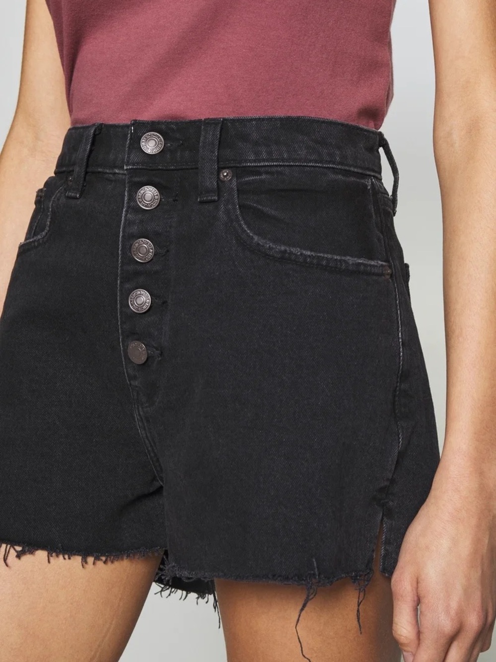 Abercrombie & Fitch Curve Love High Rise Mom Short | 4